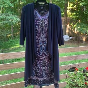 R & M Richards Two Piece Jacket Dress size 10P